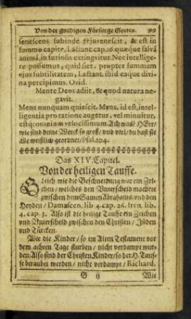 Das XIV. Capitel. Von der heiligen Tauffe.