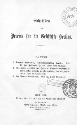Lampert Distelmeier, kurbrandenburgischer Kanzler