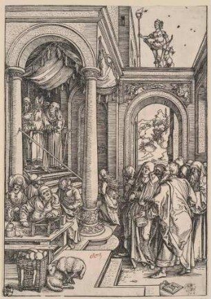 Marienleben, Blatt 6: Mariens Tempelgang