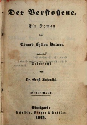 Der Verstoßene : ein Roman, 1