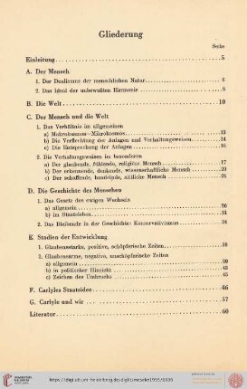 Gliederung