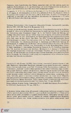 26: [Rezension von: Wolfgang Heimbecher, Otto Leggewie, Eloquentia Romana]