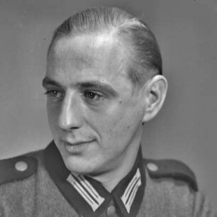 Porträt. Erich Rinkas Bruder Kurt Rinka als Soldat in Wehrmachtsuniform.