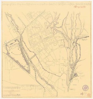 Schwimmbad, Kassel-Wilhelmshöhe: Grundriss 1:2000