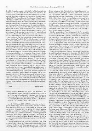 963-965 [Rezension] Pawlas, Andreas, Statistik und Ethik
