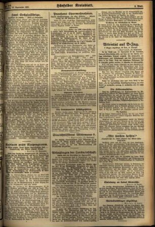 Zweite Ausgabe vom Dienstag, den 15. September 1931.