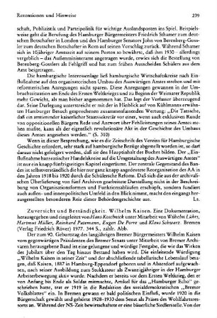 Zuversicht und Beständigkeit, Wilhelm Kaisen, eine Dokumentation, hrsg. und eingeleitet von Hans Koschnick unter Mitarbeit von Wilhelm Lührs ... : Bremen, Röver, 1977
