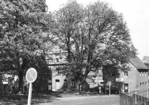 Oschatz, Breite Straße. Blick zur Webergasse