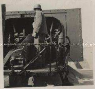 Wehrmachtssoldaten, Marine-Artillerie-Batterie