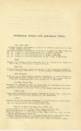 Erklärung einiger sehr gekürzter Citate.