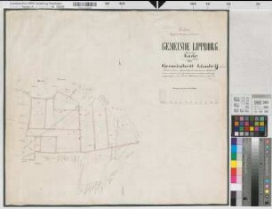 Lippborg (Lippetal), Teilung der Gemeinheit Lindei, Brouillonkarte