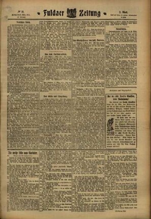 Zweite Ausgabe vom Freitag, den 03. März 1911.