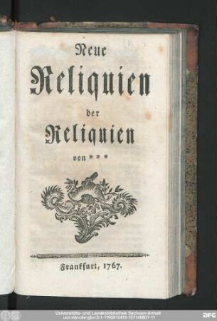Neue Reliquien der Reliquien