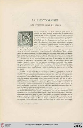 1: La photographie dans l'enseignement du dessin