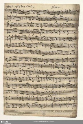 Violono. [= b; nur Sopran-Aria]