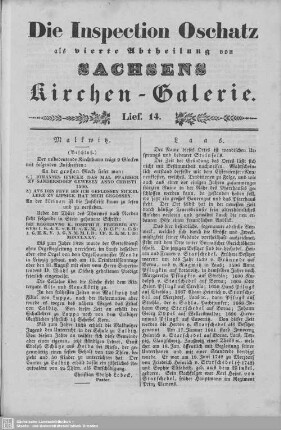 Malkwitz, Laas : 14. Lieferung