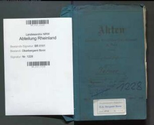 Dörner; Erich, Bergassessor; Prüfungs- u. Personalakten Band 1