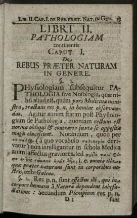 Libri II. Pathologiam