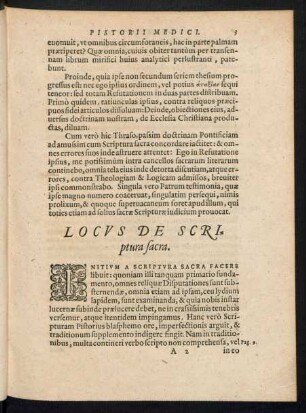 Locus De Scriptura sacra.
