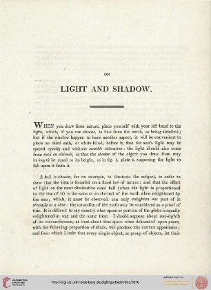 On light and shadow