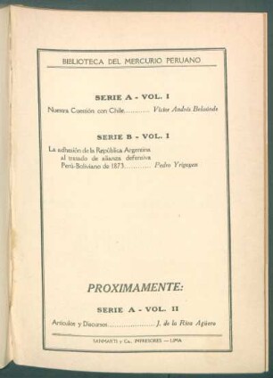 Biblioteca del Mercurio Peruano - [Aviso editorial]