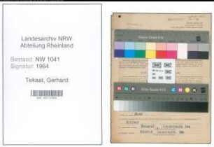 Entnazifizierung Gerhard Tekaat , geb. 02.06.1906 (Spediteur)