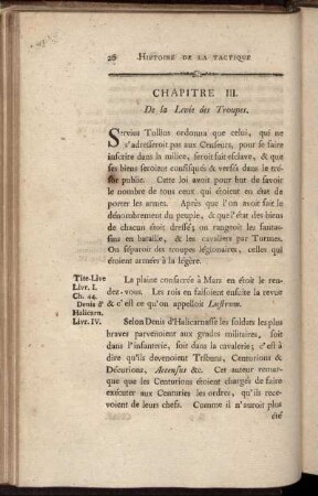 Chapitre III. De la Levée des Troupes.