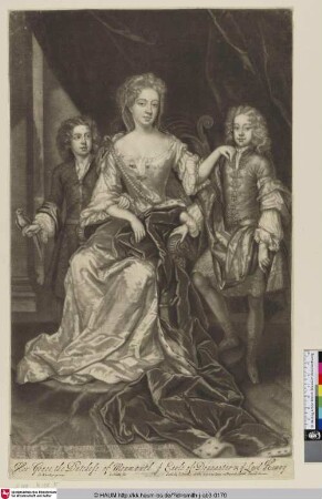 Her Grace the Dutchess of Monmouth ye Earle of Doncaster & ye Lord Henry