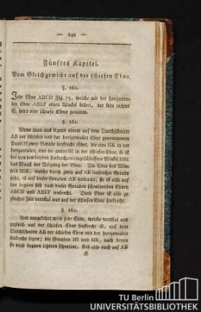 Vom Gleichgewicht auf der schiefen Ebne.