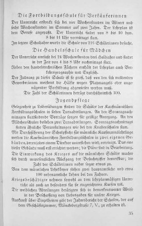 Die Handelsschule für Mädchen