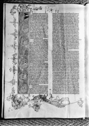 Biblia / Bibel / bible Kunše olta^B0řníka — Darstellung der Schöpfungstage, Folio 9v