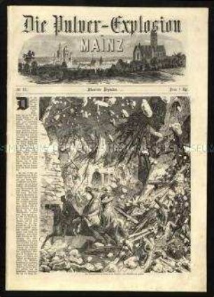 Die Expolosion in Mainz 1857