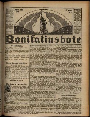 Erste Ausgabe vom Sonntag, den 06. Mai 1928.