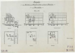 Technische Zeichnung : Projekt zum Umbau der Mahlmühle für Herrn Mielitz in Mieschke