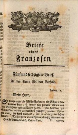 Schildernder Vergleich des Characters der englischen und französischen Nation, 3