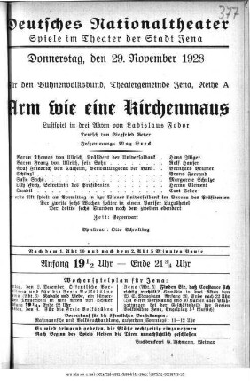Arm wie eine Kirchenmaus