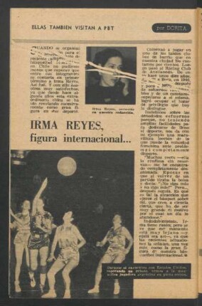Irma Reyes, figura internacional ... : Ellas también visitan a PBT