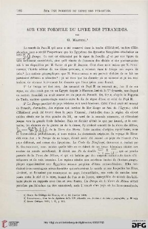14: Sur une formule du livre des pyramides