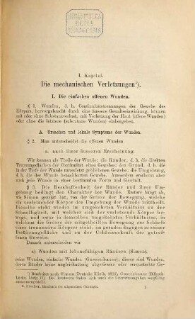 Lehrbuch der allgemeinen Chirurgie nach dem heutigen Standpunkte der Wissenschaft bearbeitet von Hermann Fischer : Mit 101 Abbildungen im Text