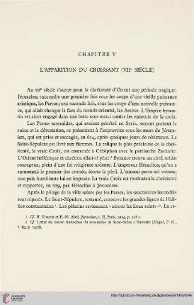 Chapitre V: L'apparition du Croissant (VIIe Siècle)