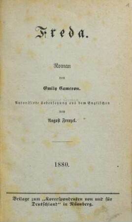 Freda : Roman