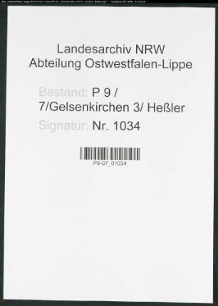Sterberegister Standesamt Gelsenkirchen 3 Heßler