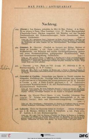Nachtrag (Nr. 493-507)