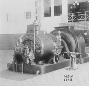 Dampfturbine von 3000 PS (Maffei-Schwartzkopff-Werke GmbH) : Technikgeschichte | Maschinenbau | Kraftmaschinen | Dampfturbinen