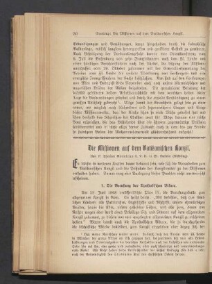 Die Missionen auf dem Vatikanischen Konzil
