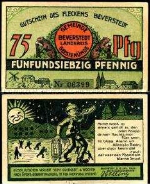 Beverstedt 75 Pfennig