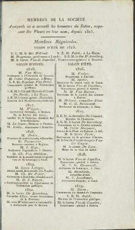 Membres de la société