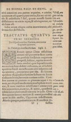 Tractatus Quartus Primi Sermonis.
