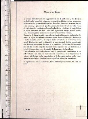 Memoria del Tempo