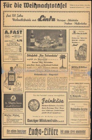Zeitungsausschnitt; Danziger Neueste Nachrichten Nr. 295